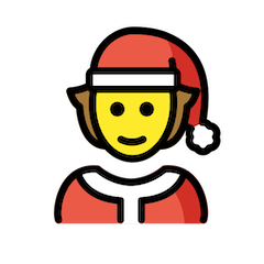 🧑‍🎄 Babbo Natale neutrale Emoji su Openmoji