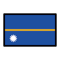 Drapeau de Nauru Émoji Openmoji