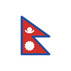 Nepalisk Flagga on Openmoji