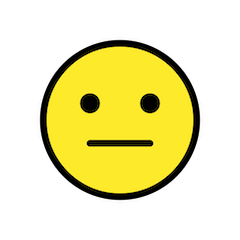 😐 Neutrales Gesicht Emoji auf Openmoji