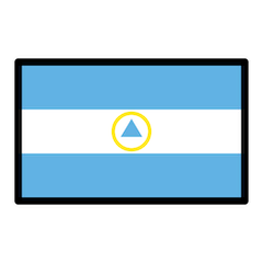 निकारागुआ का झंडा on Openmoji