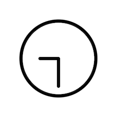 🕤 Las nueve y media Emoji en Openmoji