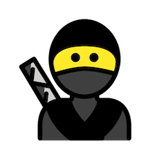 🥷 Ninja Emoji auf Openmoji