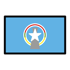 Bandiera delle Marianne Settentrionali Emoji Openmoji