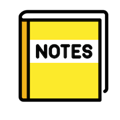 📔 Notizbuch mit Verzierung Emoji auf Openmoji