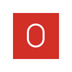 🅾️ Grupo sanguíneo O Emoji en Openmoji