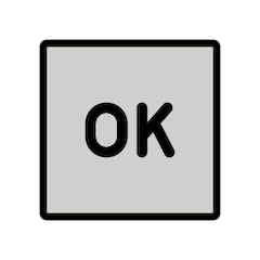 🆗 OK Button Emoji in Openmoji