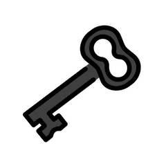 Old Key on Openmoji
