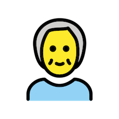 🧓 Anziano Emoji su Openmoji