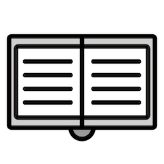 Geöffnetes Buch Emoji Openmoji