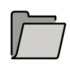 📂 Open File Folder Emoji in Openmoji