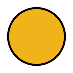 Oranger Kreis Emoji Openmoji