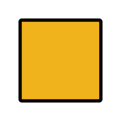 Quadrato arancione Emoji Openmoji