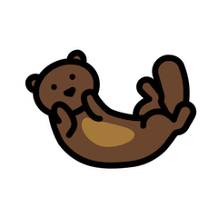 🦦 Otter Emoji auf Openmoji