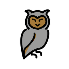 Owl Emoji in Openmoji
