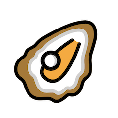 🦪 Oyster Emoji in Openmoji