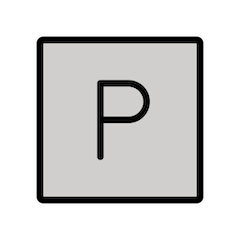पार्किंग चिह्न on Openmoji