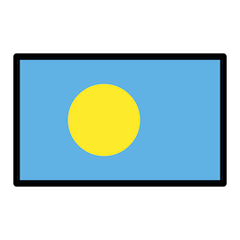 Flagge von Palau on Openmoji