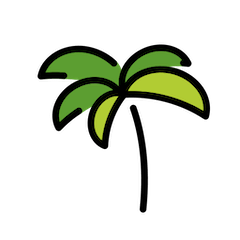 Palmeira Emoji Openmoji