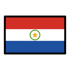 Bandiera del Paraguay Emoji Openmoji