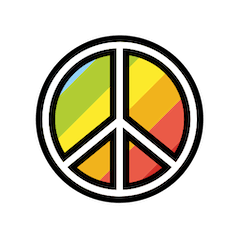 Símbolo de la paz Emoji Openmoji