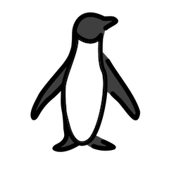 Penguin on Openmoji