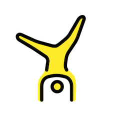 Person Cartwheeling Emoji in Openmoji