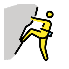 Person Climbing on Openmoji