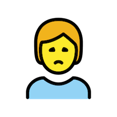 Person Frowning on Openmoji