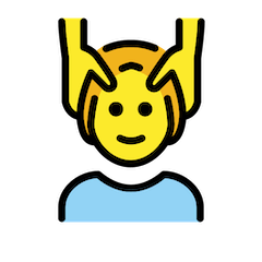 💆 Pessoa a receber uma massagem na cabeça Emoji nos Openmoji