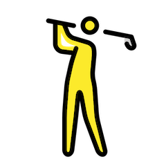 🏌️ Person Golfing Emoji in Openmoji