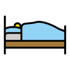 Person in Bed Emoji in Openmoji