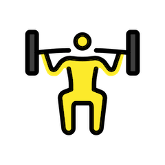 🏋️ Gewichtheber(in) Emoji auf Openmoji