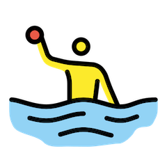 Person, die Wasserball spielt Emoji Openmoji