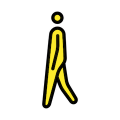 Person Walking Emoji in Openmoji