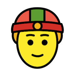 Homem com chapéu chinês Emoji Openmoji