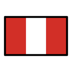 Bandiera del Perù Emoji Openmoji