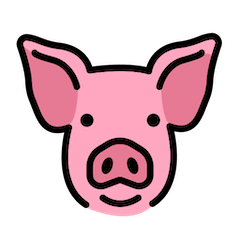 Pig Face on Openmoji