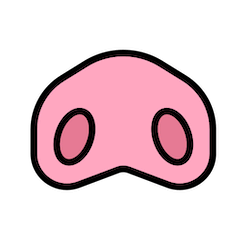 🐽 Pig Nose Emoji in Openmoji