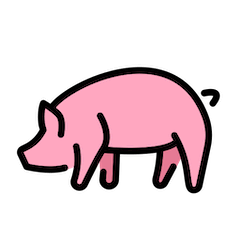 Cerdo Emoji Openmoji