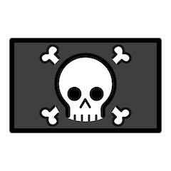 Pirate Flag Emoji in Openmoji
