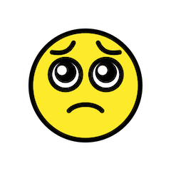 🥺 Bittendes Gesicht Emoji auf Openmoji
