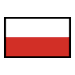 Bandera de Polonia Emoji Openmoji