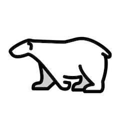 Polar Bear Emoji in Openmoji