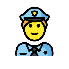 Agente de policía on Openmoji