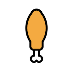 🍗 Muslo de pollo Emoji en Openmoji