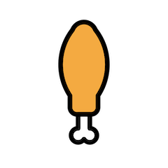 Muslo de pollo on Openmoji