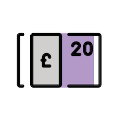Billetes de libra Emoji Openmoji