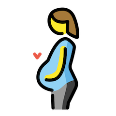 Pregnant Woman Emoji in Openmoji