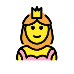 👸 Princesa Emoji en Openmoji